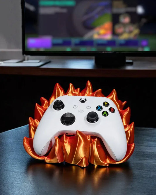 Flame-Inspired 3D Printed Controller Stand